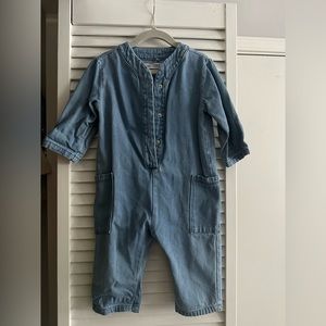 Perfect Fall Denim Jumpsuit for Babies